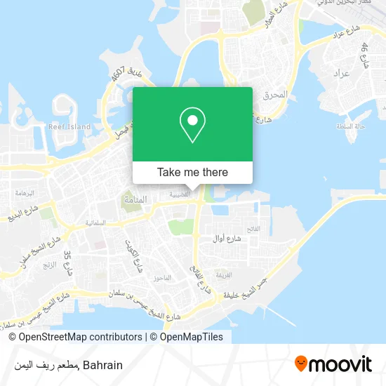 مطعم ريف اليمن map