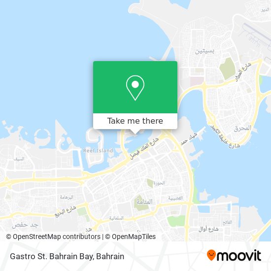 Gastro St. Bahrain Bay map