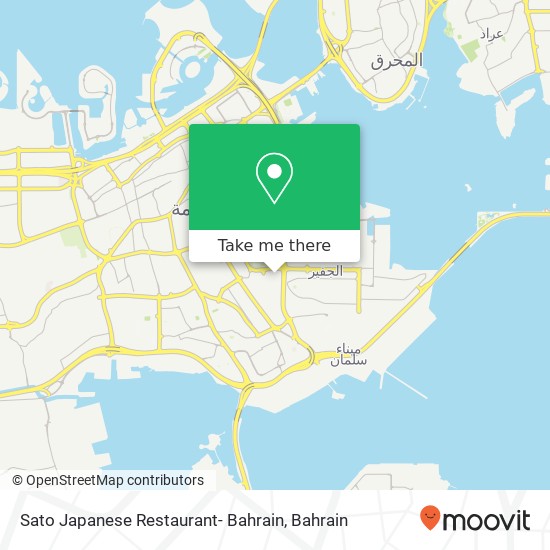 Sato Japanese Restaurant- Bahrain map