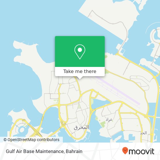 Gulf Air Base Maintenance map