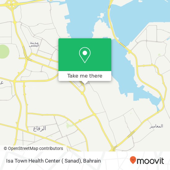 Isa Town Health Center ( Sanad) map