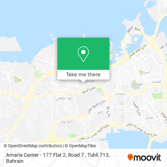 Amaria Center - 177 Flat 2, Road 7 , Tubli 713 map