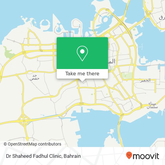 Dr Shaheed Fadhul Clinic map