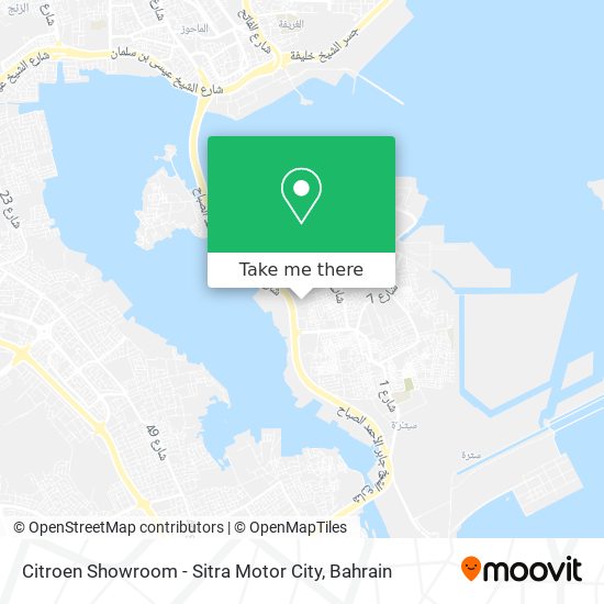 Citroen Showroom - Sitra Motor City map