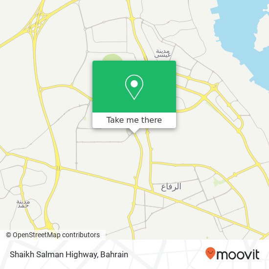 Shaikh Salman Highway map