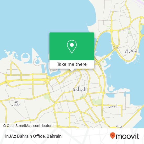 inJAz Bahrain Office map