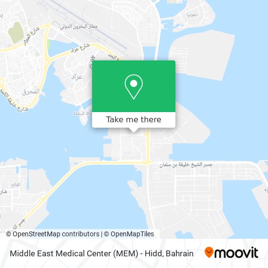Middle East Medical Center (MEM) - Hidd map