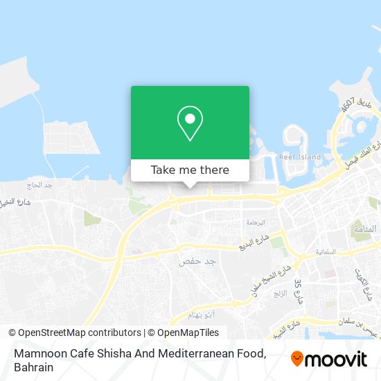 Mamnoon Cafe Shisha And Mediterranean Food map