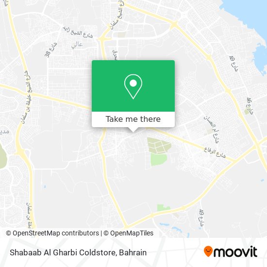 Shabaab Al Gharbi Coldstore map
