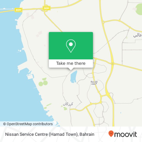 Nissan Service Centre (Hamad Town) map