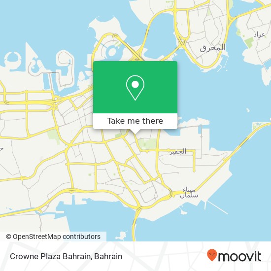 Crowne Plaza Bahrain map