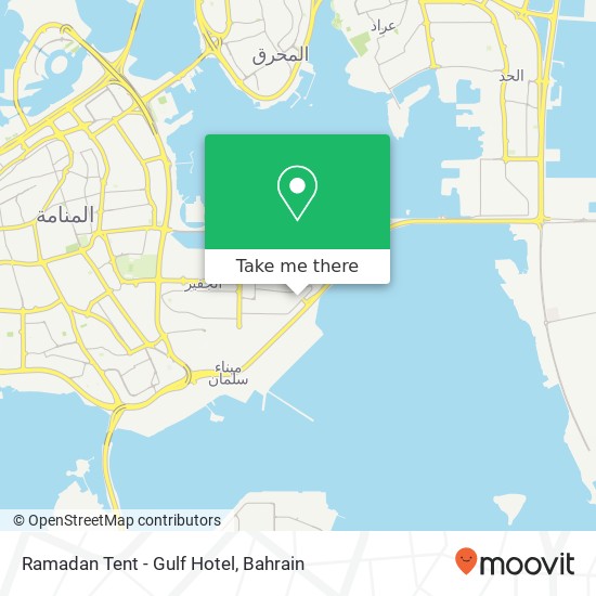 Ramadan Tent - Gulf Hotel map