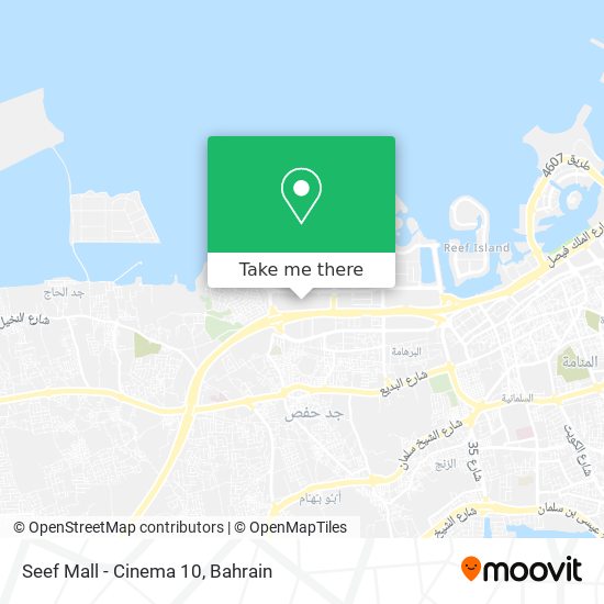 Seef Mall - Cinema 10 map