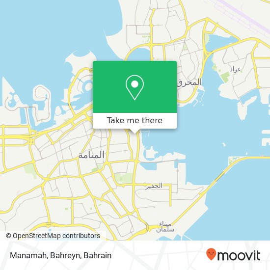Manamah, Bahreyn map