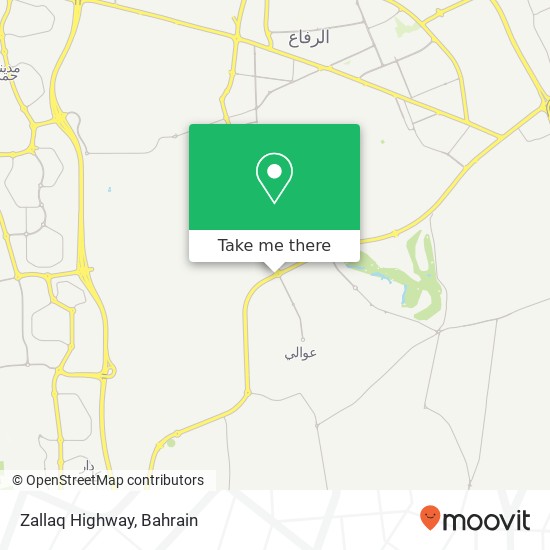 Zallaq Highway map