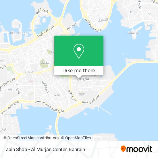 Zain Shop - Al Murjan Center map
