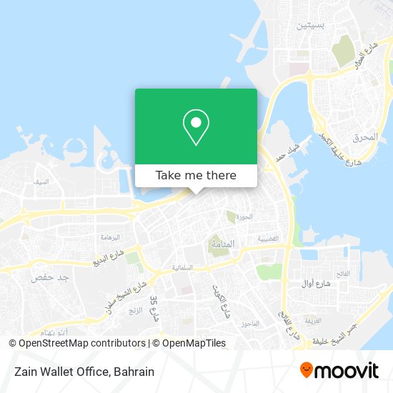 Zain Wallet Office map