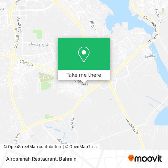Alroshinah Restaurant map