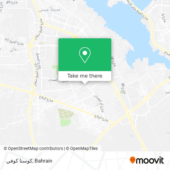 كوستا كوفي map