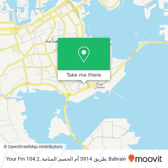 Your Fm 104.2, طريق 3914 أم الحصم, المنامة map