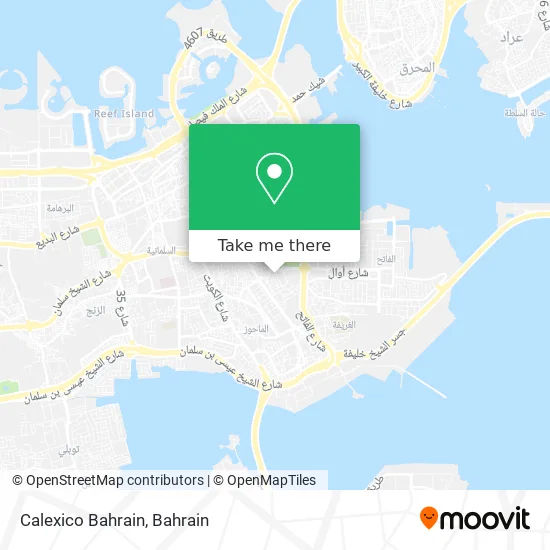 Calexico Bahrain map