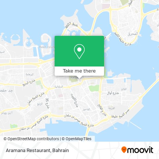 Aramana Restaurant map