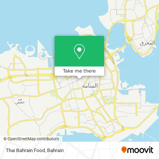 Thai Bahrain Food map