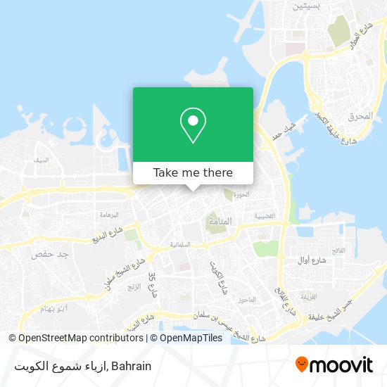 ازياء شموع الكويت map