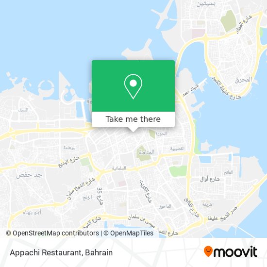 Appachi Restaurant map