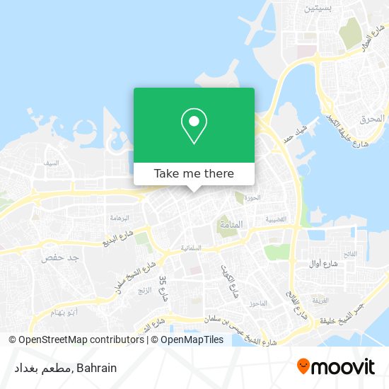 مطعم بغداد map