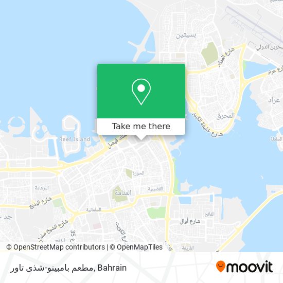 مطعم بامبينو-شذى تاور map