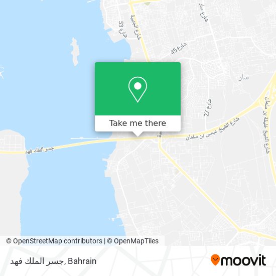 جسر الملك فهد map
