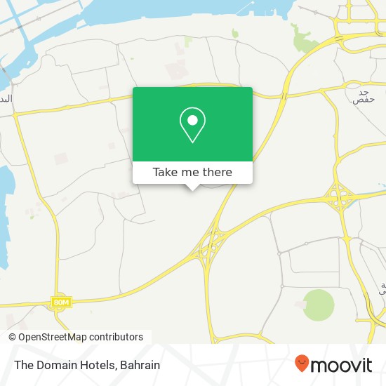 The Domain Hotels map