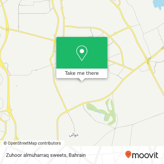 Zuhoor almuharraq sweets map