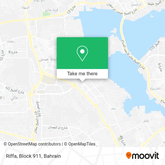 Riffa, Block 911 map