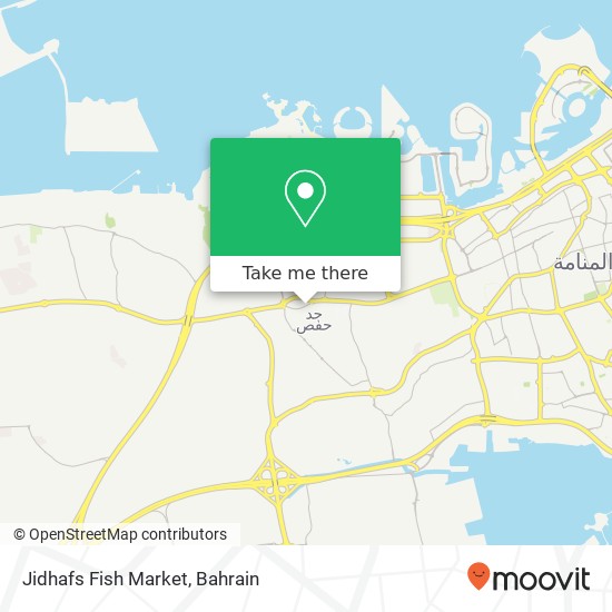 Jidhafs Fish Market map