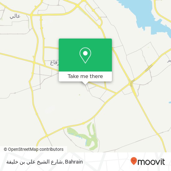 شارع الشيخ علي بن خليفة map