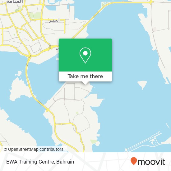 EWA Training Centre map