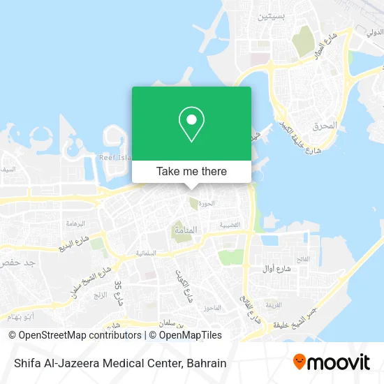 Shifa Al-Jazeera Medical Center map