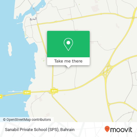Sanabil Private School (SPS) map