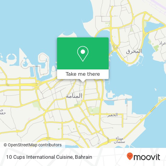 10 Cups International Cuisine map