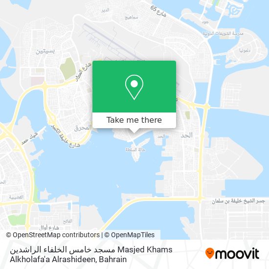 مسجد خامس الخلفاء الراشدين Masjed Khams Alkholafa'a Alrashideen map