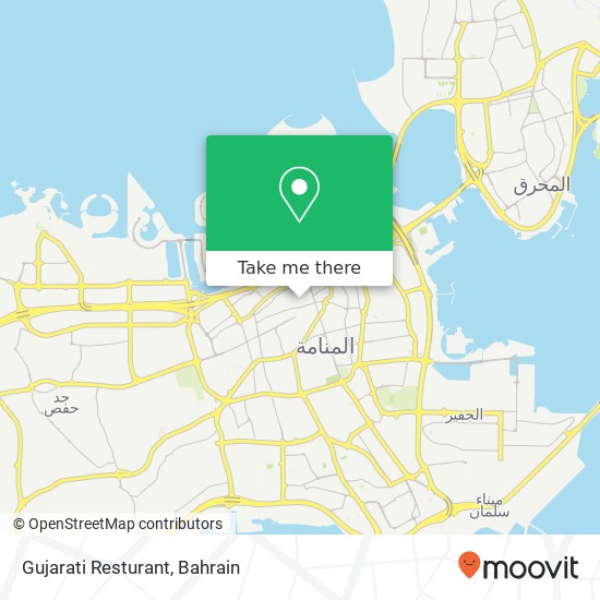 Gujarati Resturant map