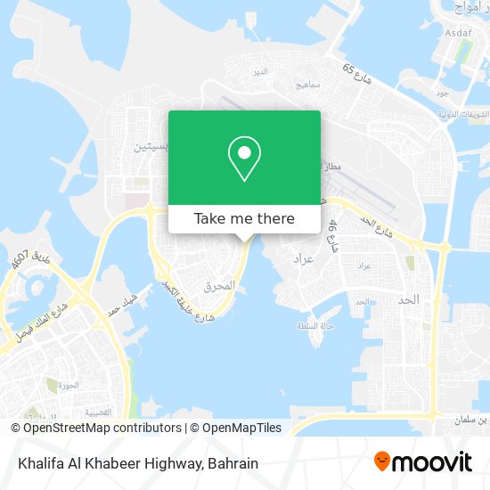 Khalifa Al Khabeer Highway map
