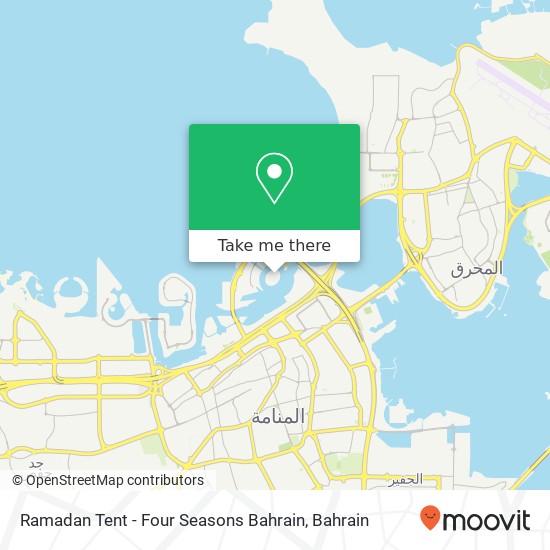 Ramadan Tent - Four Seasons Bahrain map