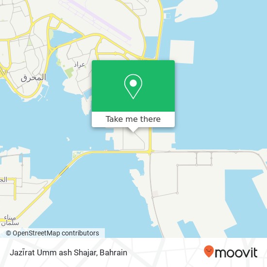 Jazīrat Umm ash Shajar map