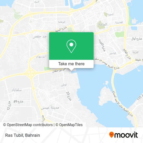 Ras Tubil map