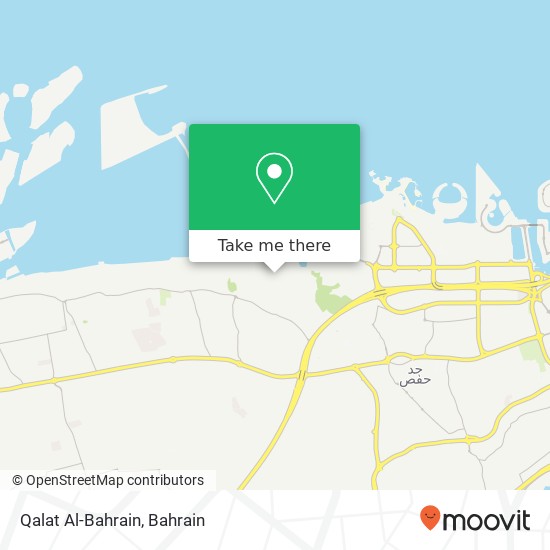 Qalat Al-Bahrain map