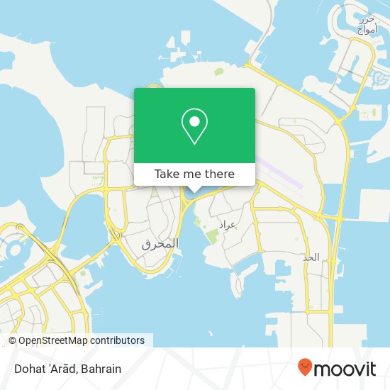 Dohat 'Arād map