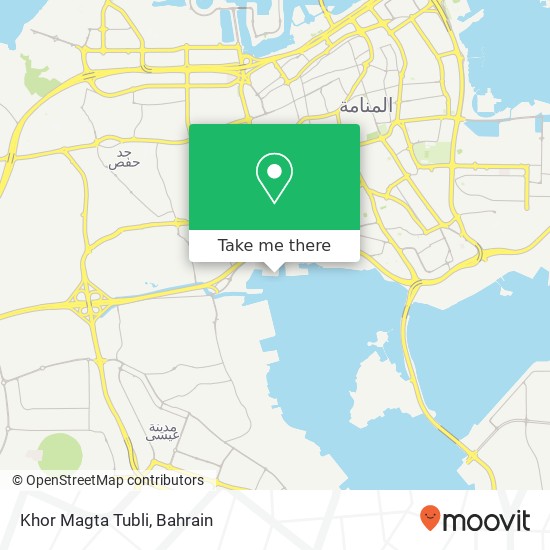 Khor Magta Tubli map